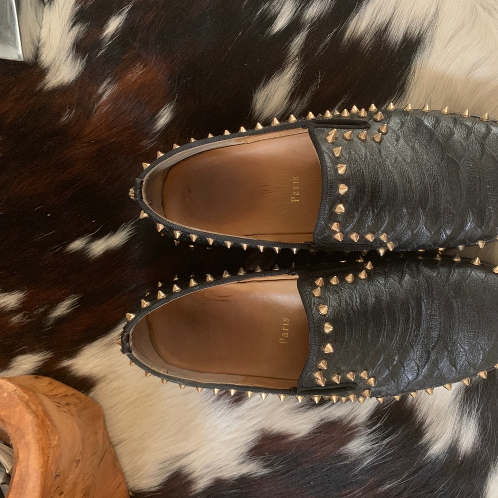 Christian Louboutin Python Pik Boat - Picture 2 of 8